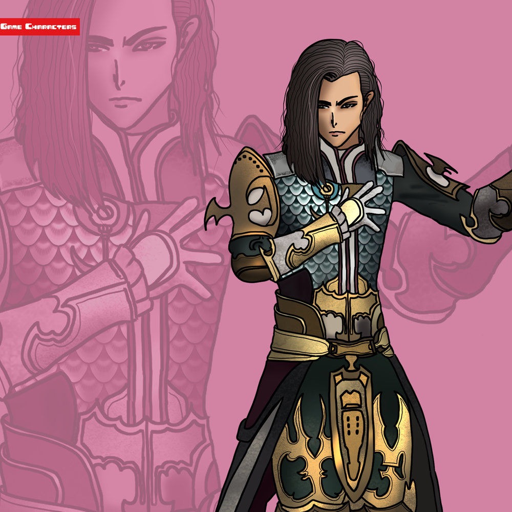 ファイナルファンタジー III キャラクターイラスト ヴェイン・カルダス・ソリドール』キャラクター紹介（ファイナル