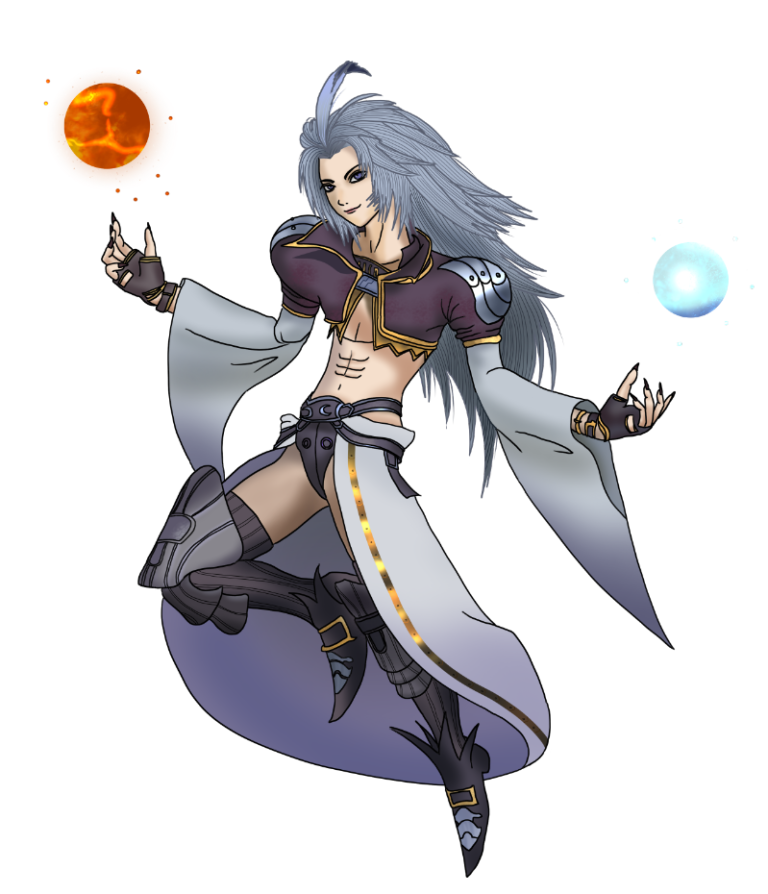 FINAL FANTASY IX BRING ARTS クジャ ＆ サラマンダ… Final Fantasy IX - Kuja - Salamander Coral - Bring Arts (Square