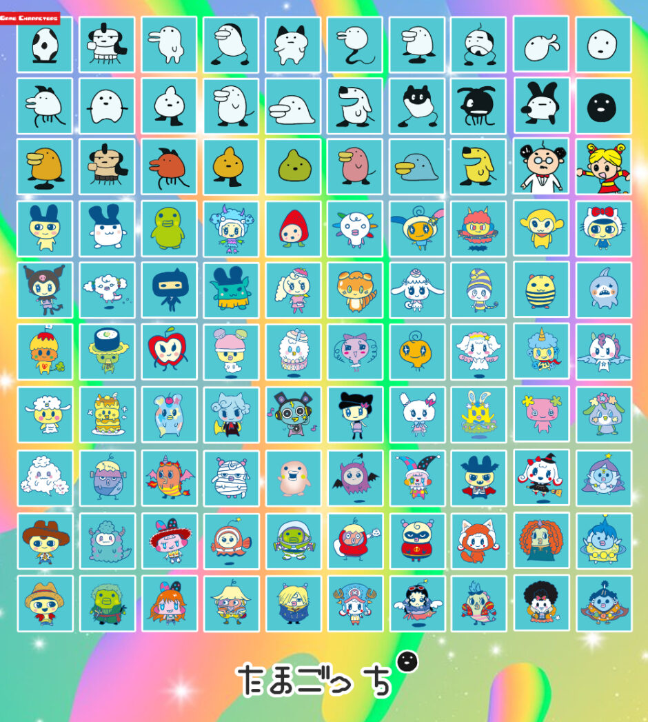たまごっち 初代 キャラクター 一覧