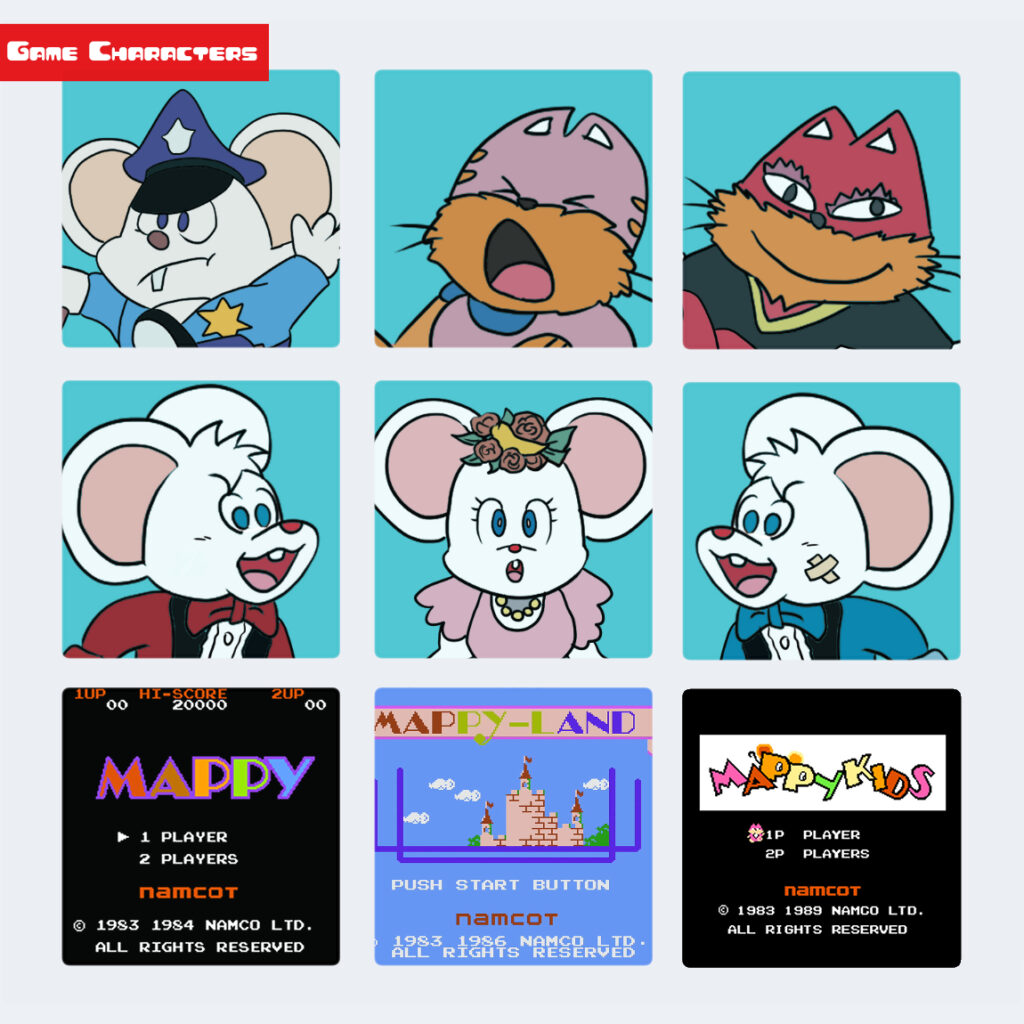 マッピー』シリーズキャラクター一覧 - Game Characters