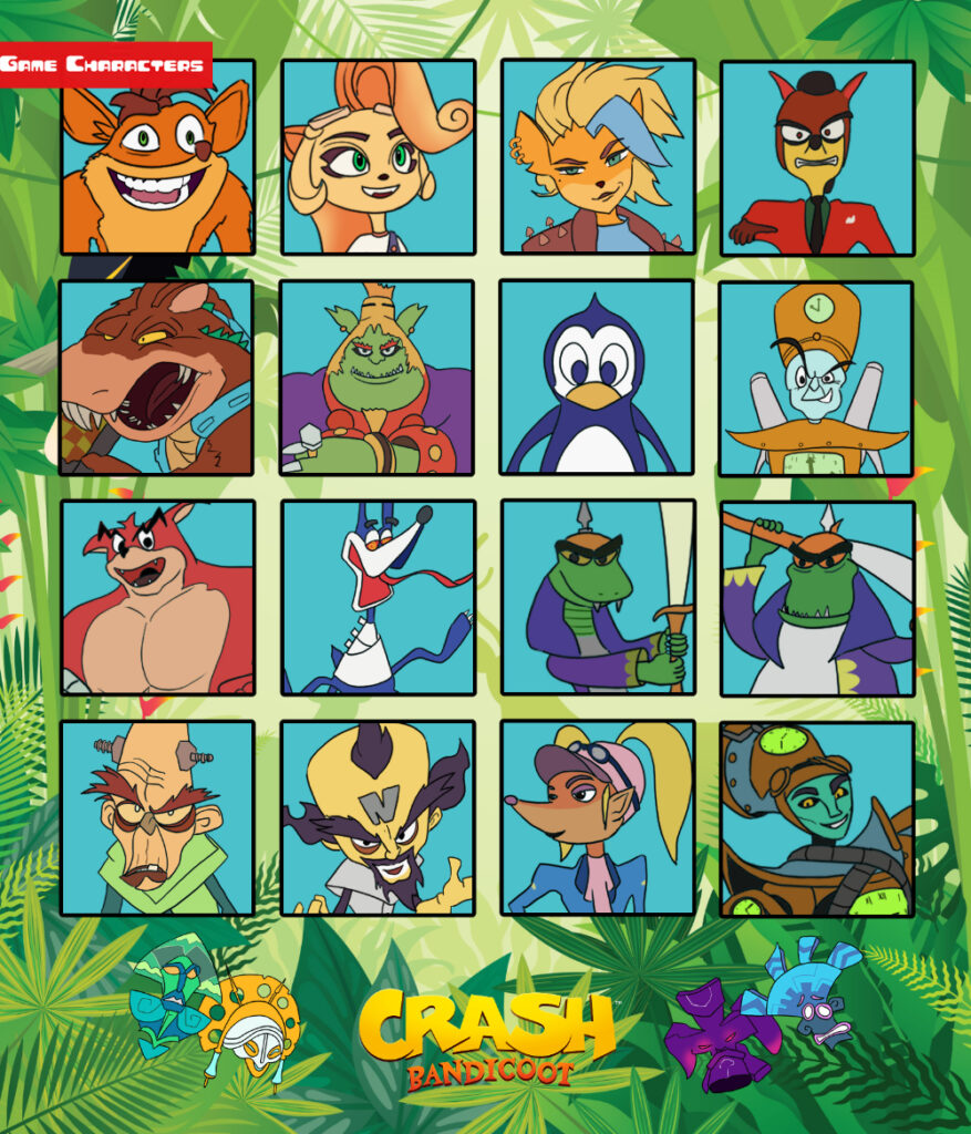 パラッパラッパー クラッシュバンデグー IQ ポスター クラッシュバン