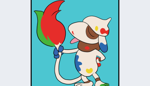 『ドーブル（ペインター）』キャラクター紹介（ぽこ あ ポケモン）